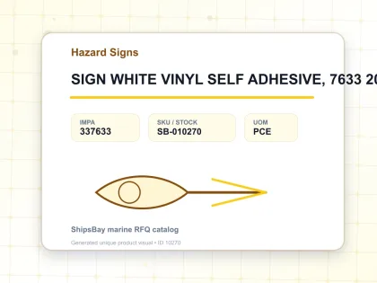 SIGN WHITE VINYL SELF ADHESIVE, 7633 200X150MM DANGER FLMBL AT - Hazard Signs - IMPA 337633 - UOM PCE