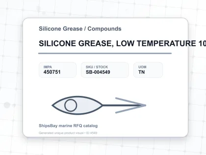 SILICONE GREASE, LOW TEMPERATURE 100GRM - Silicone Grease / Compounds - IMPA 450751 - UOM TN