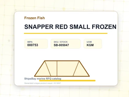 SNAPPER RED SMALL FROZEN - Frozen Fish - IMPA 000753 - UOM KGM