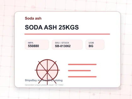 SODA ASH 25KGS - Soda ash - IMPA 550880 - UOM BG