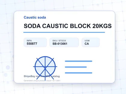SODA CAUSTIC BLOCK 20KGS - Caustic soda - IMPA 550877 - UOM CA