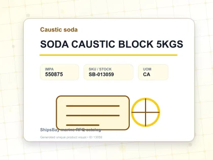 SODA CAUSTIC BLOCK 5KGS - Caustic soda - IMPA 550875 - UOM CA
