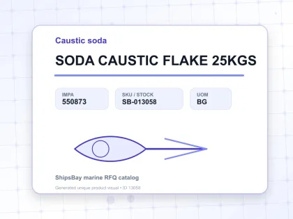 SODA CAUSTIC FLAKE 25KGS - Caustic soda - IMPA 550873 - UOM BG