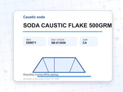 SODA CAUSTIC FLAKE 500GRM - Caustic soda - IMPA 550871 - UOM CA