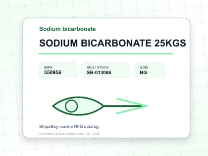SODIUM BICARBONATE 25KGS - Sodium bicarbonate - IMPA 550956 - UOM BG