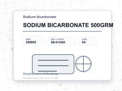 SODIUM BICARBONATE 500GRM - Sodium bicarbonate - IMPA 550955 - UOM PA