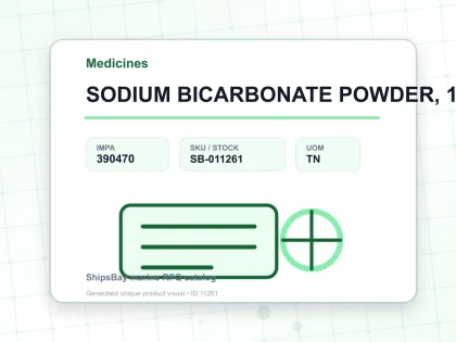SODIUM BICARBONATE POWDER, 125GRM - Medicines - IMPA 390470 - UOM TN