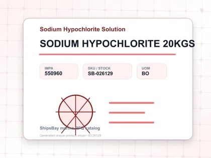 SODIUM HYPOCHLORITE 20KGS - Sodium Hypochlorite Solution - IMPA 550960 - UOM BO