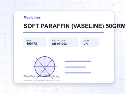 SOFT PARAFFIN (VASELINE) 50GRM - Medicines - IMPA 390472 - UOM JR