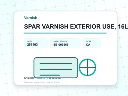 SPAR VARNISH EXTERIOR USE, 16LTR - Varnish - IMPA 251403 - UOM CA