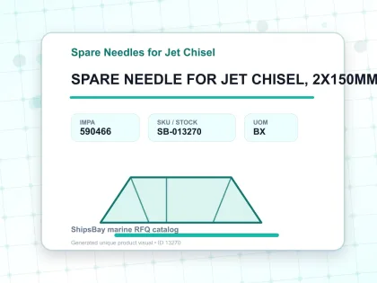 SPARE NEEDLE FOR JET CHISEL, 2X150MM 100'S - Spare Needles for Jet Chisel - IMPA 590466 - UOM BX