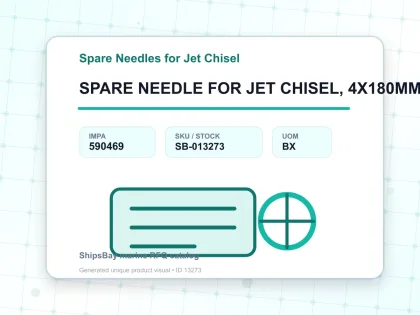 SPARE NEEDLE FOR JET CHISEL, 4X180MM 50'S - Spare Needles for Jet Chisel - IMPA 590469 - UOM BX