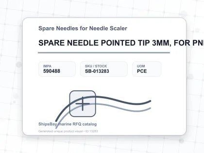 SPARE NEEDLE POINTED TIP 3MM, FOR PNEUMATIC NEEDLE SCALER - Spare Needles for Needle Scaler - IMPA 590488 - UOM PCE
