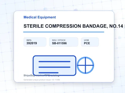 STERILE COMPRESSION BANDAGE, NO.14 STANDARD DRESSING - Medical Equipment - IMPA 392019 - UOM PCE