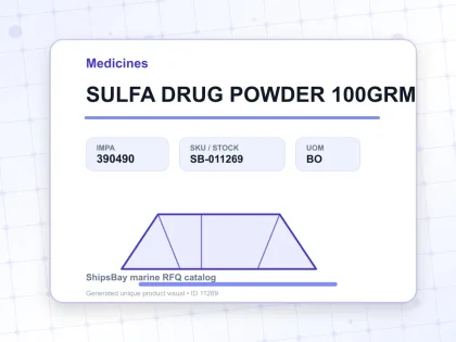 SULFA DRUG POWDER 100GRM - Medicines - IMPA 390490 - UOM BO