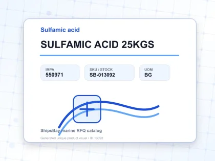 SULFAMIC ACID 25KGS - Sulfamic acid - IMPA 550971 - UOM BG