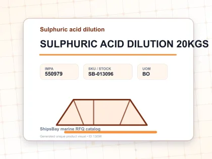 SULPHURIC ACID DILUTION 20KGS - Sulphuric acid dilution - IMPA 550979 - UOM BO