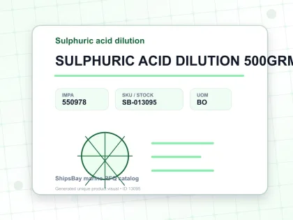 SULPHURIC ACID DILUTION 500GRM - Sulphuric acid dilution - IMPA 550978 - UOM BO