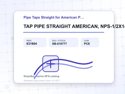 TAP PIPE STRAIGHT AMERICAN, NPS-1/2X14T CARBON STEEL - Pipe Taps Straight for American Pipe Thread - IMPA 631604 - UOM PCE