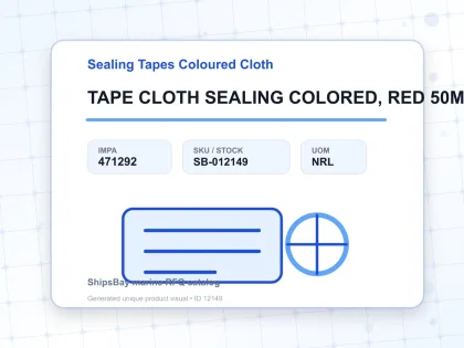 TAPE CLOTH SEALING COLORED, RED 50MMX25MTR - Sealing Tapes Coloured Cloth - IMPA 471292 - UOM NRL
