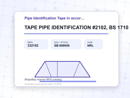 TAPE PIPE IDENTIFICATION #2102, BS 1710 SILVER/GREY W150MMX30M - Pipe Identification Tape in accordance with BS 1710 - IMPA 332102 - UOM NRL