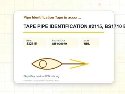 TAPE PIPE IDENTIFICATION #2115, BS1710 EMERALD GREEN W50MMX30M - Pipe Identification Tape in accordance with BS 1710 - IMPA 332115 - UOM NRL