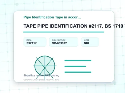 TAPE PIPE IDENTIFICATION #2117, BS 1710 WHITE W50MMX30MTR - Pipe Identification Tape in accordance with BS 1710 - IMPA 332117 - UOM NRL