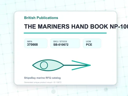 THE MARINERS HAND BOOK NP-100 - British Publications - IMPA 370668 - UOM PCE