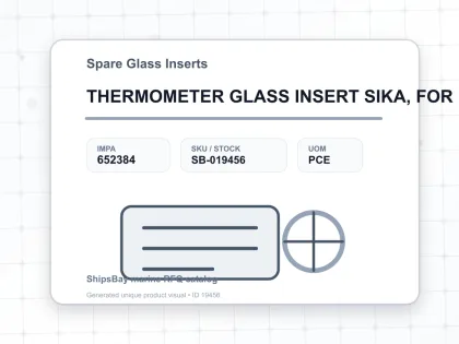 THERMOMETER GLASS INSERT SIKA, FOR 175B 0-100DEG.C 100MM - Spare Glass Inserts - IMPA 652384 - UOM PCE