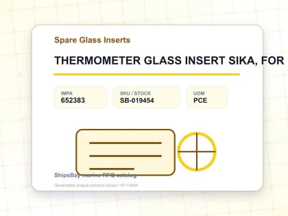 THERMOMETER GLASS INSERT SIKA, FOR 175B 0-100DEG.C 63MM - Spare Glass Inserts - IMPA 652383 - UOM PCE