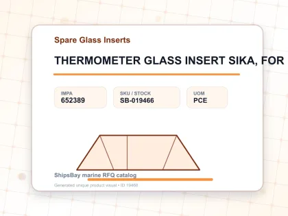 THERMOMETER GLASS INSERT SIKA, FOR 175B 0-200DEG.C 100MM - Spare Glass Inserts - IMPA 652389 - UOM PCE