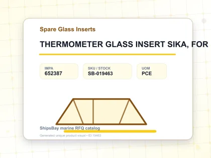 THERMOMETER GLASS INSERT SIKA, FOR 175B 0-200DEG.C 40MM - Spare Glass Inserts - IMPA 652387 - UOM PCE