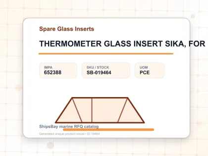 THERMOMETER GLASS INSERT SIKA, FOR 175B 0-200DEG.C 63MM - Spare Glass Inserts - IMPA 652388 - UOM PCE