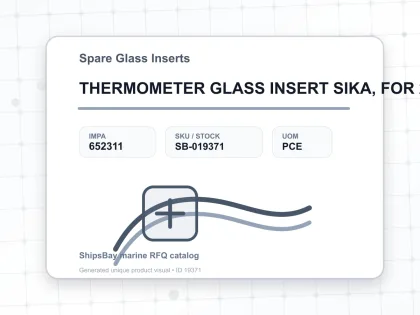 THERMOMETER GLASS INSERT SIKA, FOR 272B 0-200DEG.C 100MM - Spare Glass Inserts - IMPA 652311 - UOM PCE