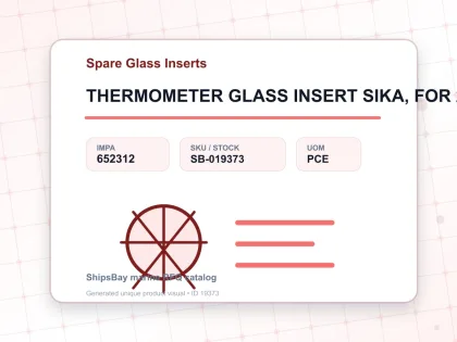 THERMOMETER GLASS INSERT SIKA, FOR 272B 0-200DEG.C 160MM - Spare Glass Inserts - IMPA 652312 - UOM PCE