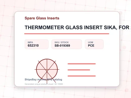 THERMOMETER GLASS INSERT SIKA, FOR 272B 0-200DEG.C 63MM - Spare Glass Inserts - IMPA 652310 - UOM PCE