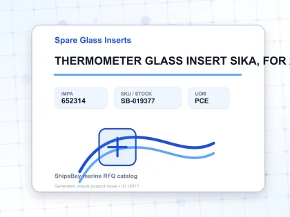 THERMOMETER GLASS INSERT SIKA, FOR 272B 0-300DEG.C 100MM - Spare Glass Inserts - IMPA 652314 - UOM PCE