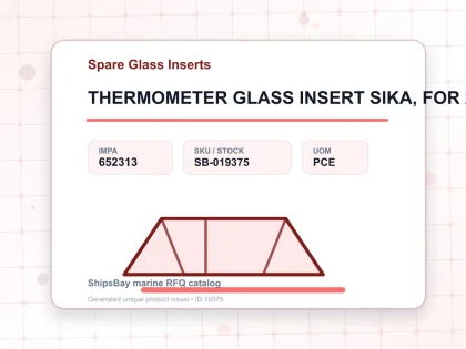 THERMOMETER GLASS INSERT SIKA, FOR 272B 0-300DEG.C 63MM - Spare Glass Inserts - IMPA 652313 - UOM PCE