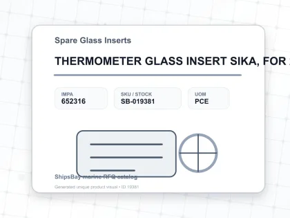 THERMOMETER GLASS INSERT SIKA, FOR 272B 0-400DEG.C 63MM - Spare Glass Inserts - IMPA 652316 - UOM PCE