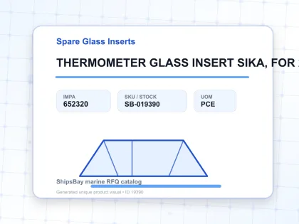 THERMOMETER GLASS INSERT SIKA, FOR 272B 0-500DEG.C 100MM - Spare Glass Inserts - IMPA 652320 - UOM PCE