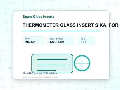 THERMOMETER GLASS INSERT SIKA, FOR 272B 0-600DEG.C 160MM - Spare Glass Inserts - IMPA 652324 - UOM PCE
