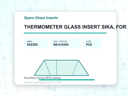 THERMOMETER GLASS INSERT SIKA, FOR 272B -30-50DEG.C 160MM - Spare Glass Inserts - IMPA 652303 - UOM PCE