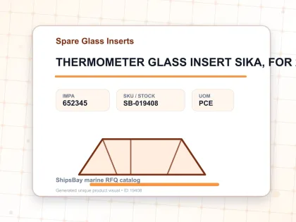 THERMOMETER GLASS INSERT SIKA, FOR 292B 0-100DEG.C 100MM - Spare Glass Inserts - IMPA 652345 - UOM PCE