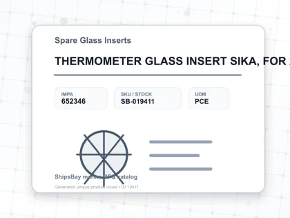 THERMOMETER GLASS INSERT SIKA, FOR 292B 0-100DEG.C 160MM - Spare Glass Inserts - IMPA 652346 - UOM PCE
