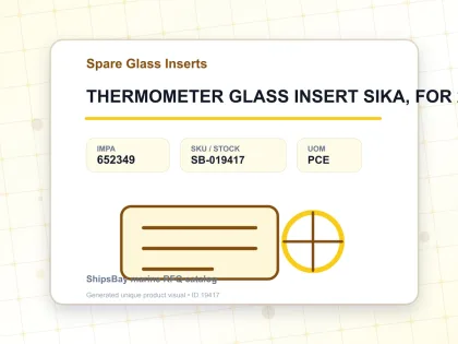 THERMOMETER GLASS INSERT SIKA, FOR 292B 0-160DEG.C 160MM - Spare Glass Inserts - IMPA 652349 - UOM PCE
