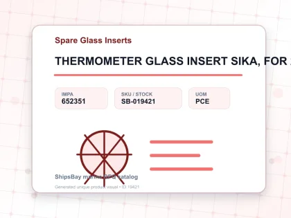 THERMOMETER GLASS INSERT SIKA, FOR 292B 0-200DEG.C 100MM - Spare Glass Inserts - IMPA 652351 - UOM PCE