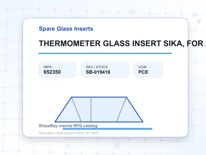 THERMOMETER GLASS INSERT SIKA, FOR 292B 0-200DEG.C 63MM - Spare Glass Inserts - IMPA 652350 - UOM PCE