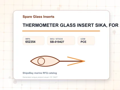 THERMOMETER GLASS INSERT SIKA, FOR 292B 0-300DEG.C 100MM - Spare Glass Inserts - IMPA 652354 - UOM PCE