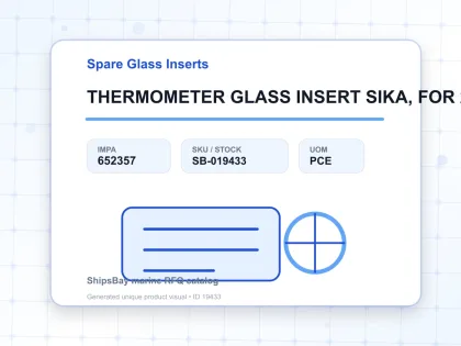 THERMOMETER GLASS INSERT SIKA, FOR 292B 0-400DEG.C 100MM - Spare Glass Inserts - IMPA 652357 - UOM PCE