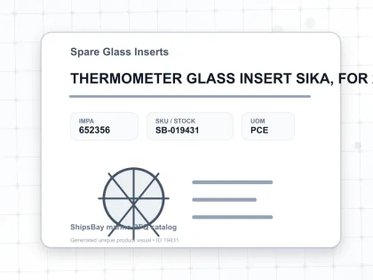 THERMOMETER GLASS INSERT SIKA, FOR 292B 0-400DEG.C 63MM - Spare Glass Inserts - IMPA 652356 - UOM PCE